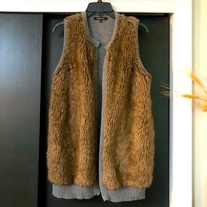 Faux fur vest